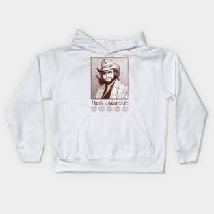 Hank Williams Jr -------- Vintage Style Kids Hoodie